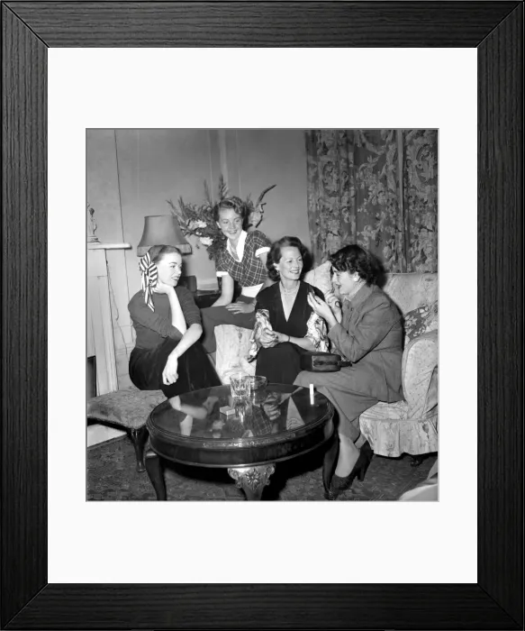 Framed Print : Under 21 Club - Elizabeth Allan. September 1952 C4431 Framed Print : Under 21 Club - Elizabeth Allan. September 1952 C4431