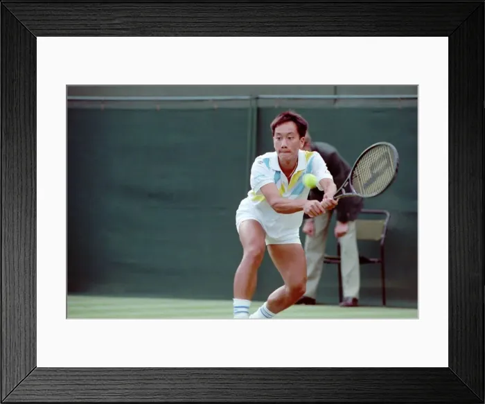 Framed Print : All England Lawn Tennis Championships at Wimbledon Michael Chang in action during