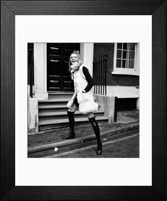 Framed Print : Model Blanche Webb wearing a fur jacket. November 1969 Z11350-003 Framed Print : Model Blanche Webb wearing a fur jacket. November 1969 Z11350-003