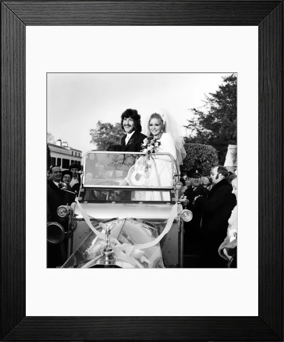Framed Print : Guitarist Alan Blakley of the tremeloes Pop Group married Lyn Stevens at St Framed Print : Guitarist Alan Blakley of the tremeloes Pop Group married Lyn Stevens at St