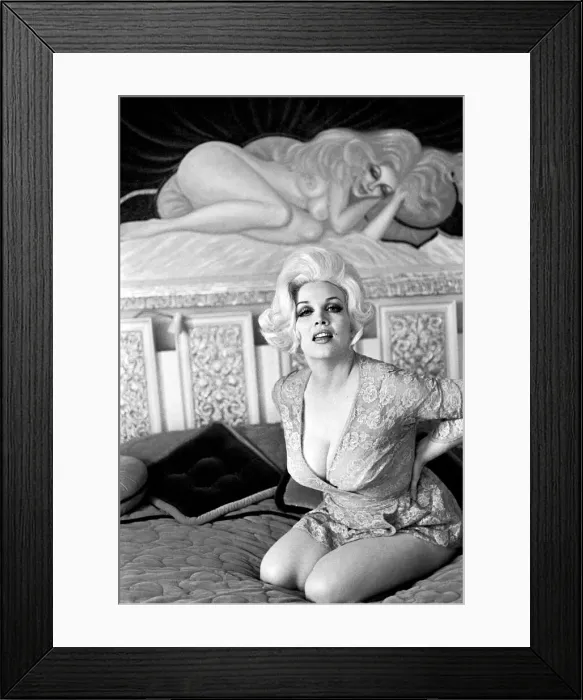 Framed Print : Actress Liz Renay poses for pictures wearing underwear. November 1969 Z11089-013 Framed Print : Actress Liz Renay poses for pictures wearing underwear. November 1969 Z11089-013