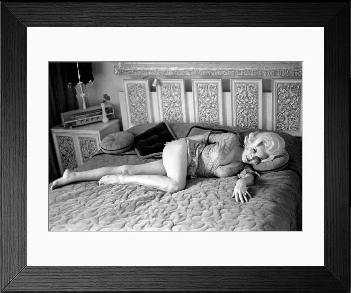 Framed Print : Actress Liz Renay poses for pictures wearing underwear. November 1969 Z11089-014 Framed Print : Actress Liz Renay poses for pictures wearing underwear. November 1969 Z11089-014