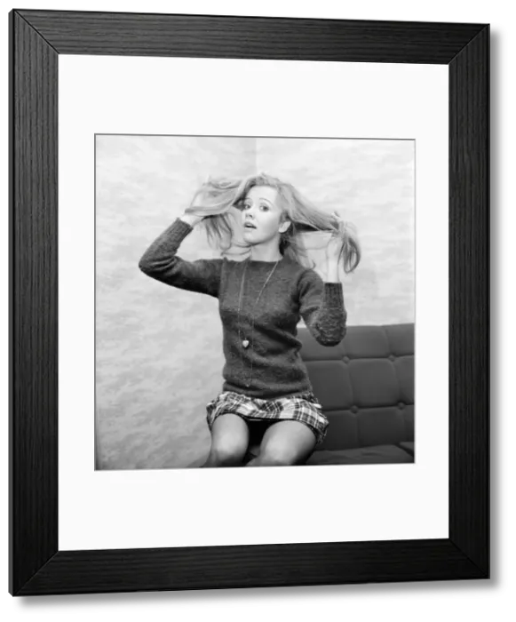 Framed Print : Hayley Mills will be making her first appearance on stage in J. M Framed Print : Hayley Mills will be making her first appearance on stage in J. M