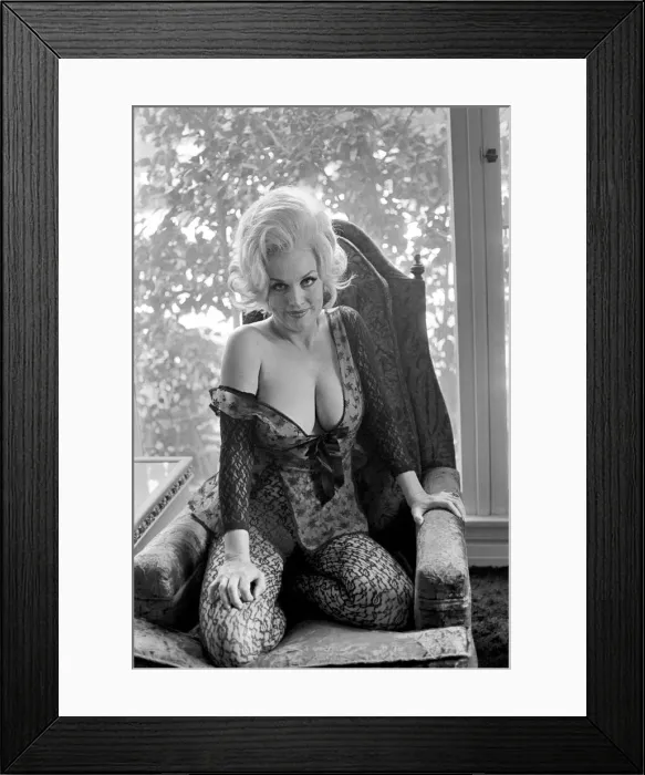 Framed Print : Actress Liz Renay poses for pictures wearing underwear. November 1969 Z11089-005 Framed Print : Actress Liz Renay poses for pictures wearing underwear. November 1969 Z11089-005
