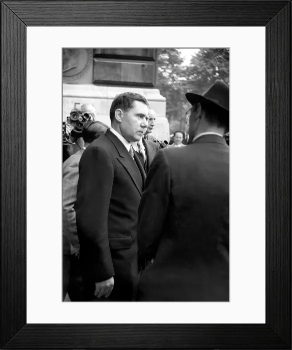Framed Print : Russian Foreign Minister Andrei Gromyko at the Foreign Office in London Framed Print : Russian Foreign Minister Andrei Gromyko at the Foreign Office in London