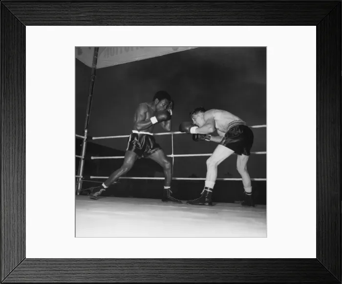 Framed Print : Boxing. Ray Famechon v. Roy Ankarah. June 1952 C2895 Framed Print : Boxing. Ray Famechon v. Roy Ankarah. June 1952 C2895