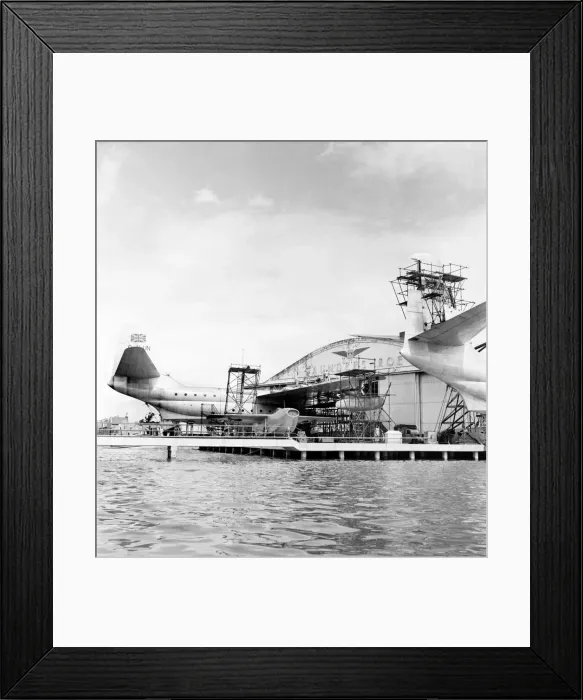 Framed Print : Princess Flying-Boat on the slipway of Saunders Roe, Cowes, Isle of Wight Framed Print : Princess Flying-Boat on the slipway of Saunders Roe, Cowes, Isle of Wight