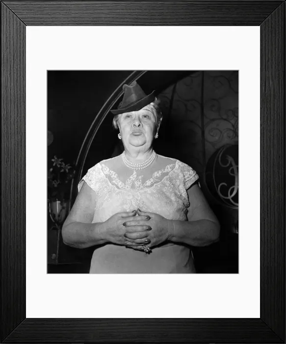 Framed Print : Sophie Tucker. - Bearded Lady. June 1952 C2940 Framed Print : Sophie Tucker. - Bearded Lady. June 1952 C2940