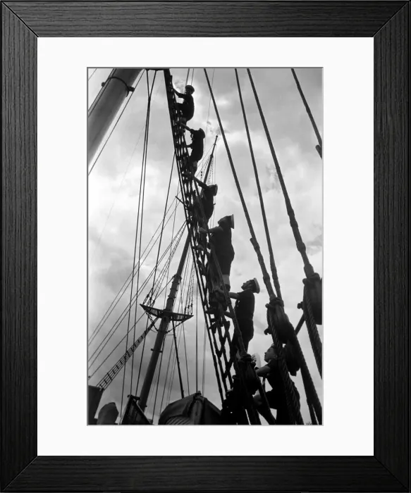 Framed Print : Sea Scouts from West Kirby seen here aboard Captain Scotts ship the Discovery