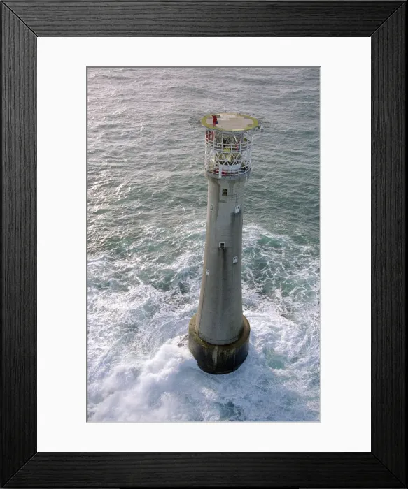 Framed Print : Eddystone Lighthouse off the coast of Devon in the English Channel Framed Print : Eddystone Lighthouse off the coast of Devon in the English Channel