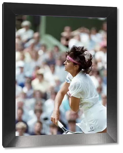 Wimbledon Tennis. Jennifer Capriati In Action. July 1991 91-4217-060