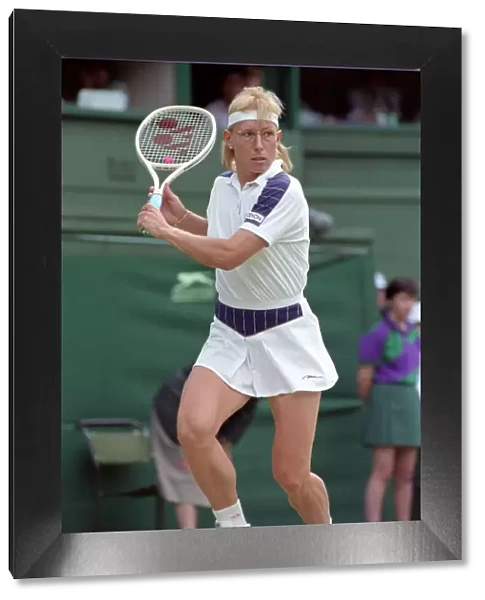 Wimbledon Tennis. J. Capriati v. M. Navratilova. July 1991 91-4197-278