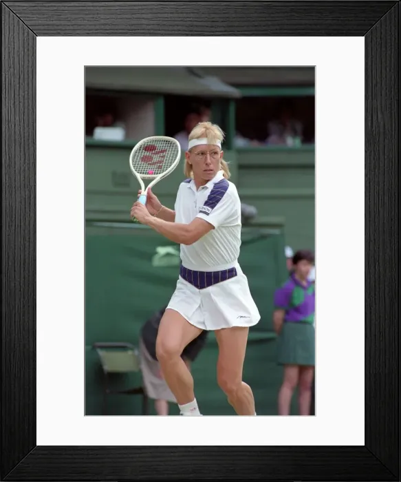 Framed Print : Wimbledon Tennis. J. Capriati v. M. Navratilova. July 1991 91-4197-278 Framed Print : Wimbledon Tennis. J. Capriati v. M. Navratilova. July 1991 91-4197-278