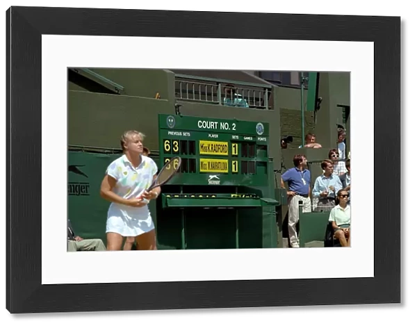 Wimbledon Tennis. Monica seles. Action. June 1989 89-3908-062