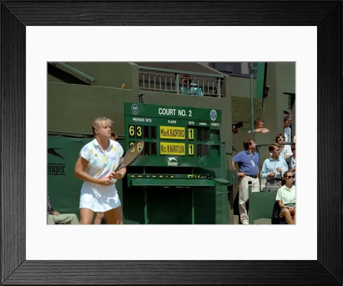 Framed Print : Wimbledon Tennis. Monica seles. Action. June 1989 89-3908-062 Framed Print : Wimbledon Tennis. Monica seles. Action. June 1989 89-3908-062