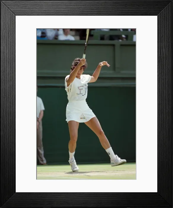 Framed Print : Wimbledon Tennis. Jennifer Capriati In Action. July 1991 91-4217-032