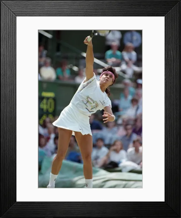 Framed Print : Wimbledon Tennis. Jennifer Capriati In Action. July 1991 91-4217-031