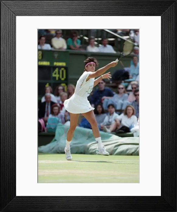 Framed Print : Wimbledon Tennis. Jennifer Capriati In Action. July 1991 91-4217-025 Framed Print : Wimbledon Tennis. Jennifer Capriati In Action. July 1991 91-4217-025