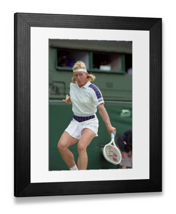 Framed Print : Wimbledon Tennis. J. Capriati v. M. Navratilova. July 1991 91-4197-277 Framed Print : Wimbledon Tennis. J. Capriati v. M. Navratilova. July 1991 91-4197-277