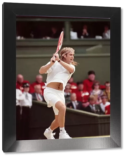 Wimbledon Tennis. Andre Agassi. July 1991 91-4218-058