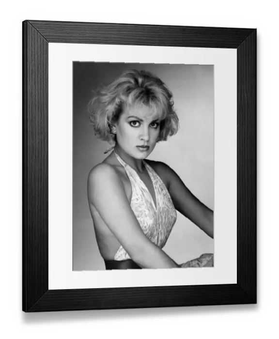 Framed Print : Studio photograph of Jay Ashton of the pop group Bucks Fizz