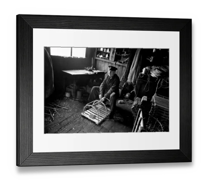 Framed Print : Industry: Fishing: An old fisherman of Beadnell on the Northumberland coast Framed Print : Industry: Fishing: An old fisherman of Beadnell on the Northumberland coast
