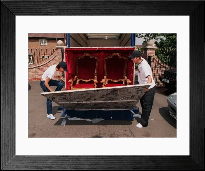 Framed Print : Fee £250 Per Image David Beckham and wife Victoria Adams July 1999