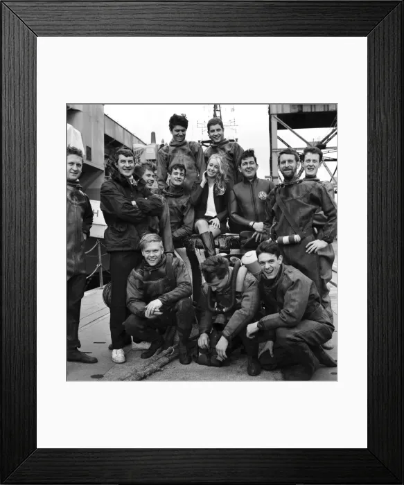 Framed Print : Entertainment. Military Navy: Twenty ships divers from H. M. S
