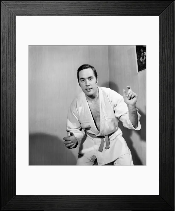 Framed Print : Sport Judo: Man posing wearing his judo pit. November 1969 Z10935-010