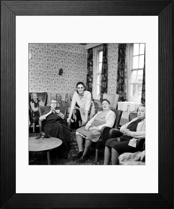 Framed Print : Miss Pat Browne (21) who is an assistant nurse or helper at the Alexandra House Framed Print : Miss Pat Browne (21) who is an assistant nurse or helper at the Alexandra House