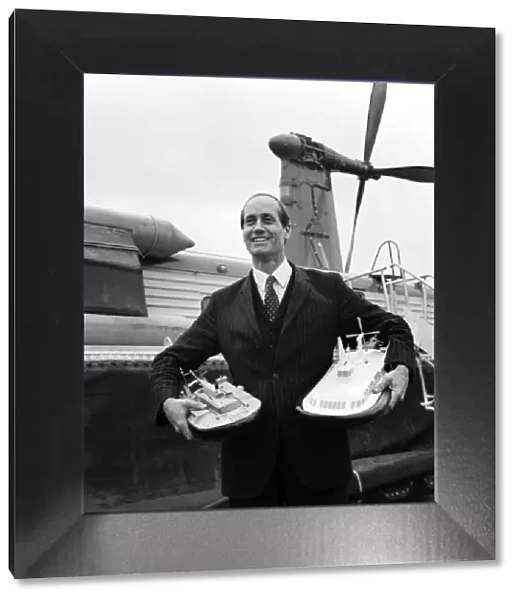 Mr. Anthony Poynder super salesman of British Hovercraft Corp. Cowes, Isle of Wight. Mr