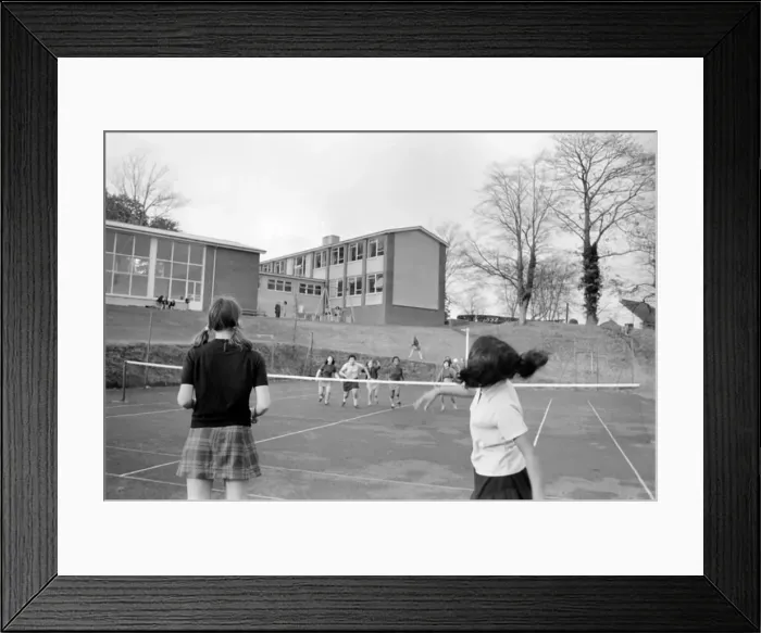Framed Print : All the girls love roller skating during their free periods. November 1969 Z11592-010