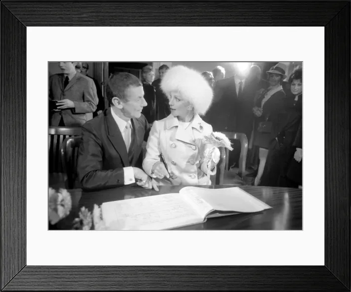 Framed Print : Film (French) actress Dany Robin married agent Michael Sullivan at 11