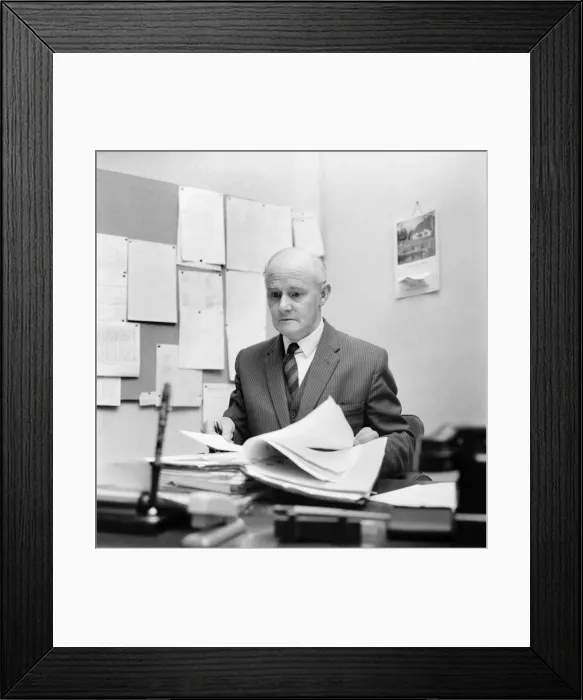 Framed Print : Headmaster Mr. Charles Addey. November 1969 Z11592-004
