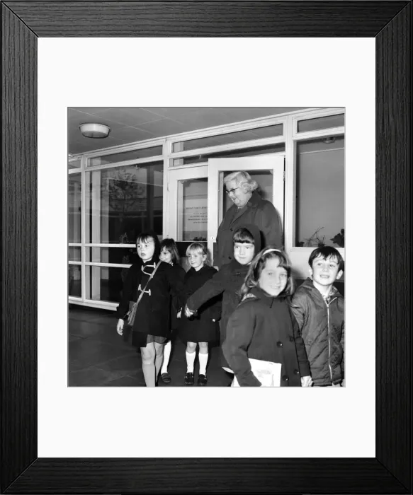 Framed Print : Education School: Miss Marjorie Wilson, sister of the Prime Minister