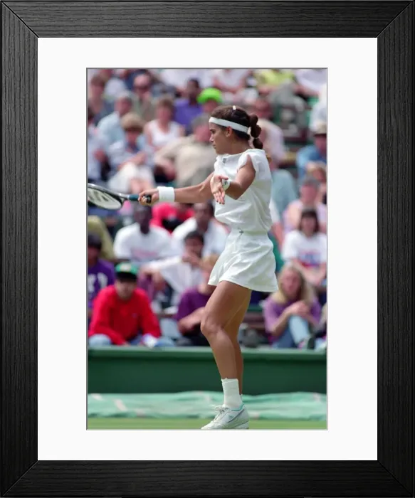 Framed Print : Wimbledon Tennis. A. Sanchez Vicario v. Fernandez. July 1991 91-4196-052 Framed Print : Wimbledon Tennis. A. Sanchez Vicario v. Fernandez. July 1991 91-4196-052