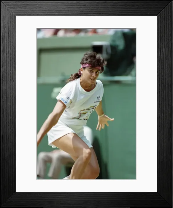 Framed Print : Wimbledon Tennis. Jennifer Capriati In Action. July 1991 91-4217-059 Framed Print : Wimbledon Tennis. Jennifer Capriati In Action. July 1991 91-4217-059
