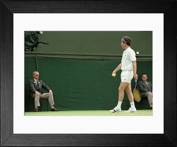 Framed Print : Wimbledon Tennis. McEnroe v. Edberg. July 1991 91-4197-269 Framed Print : Wimbledon Tennis. McEnroe v. Edberg. July 1991 91-4197-269