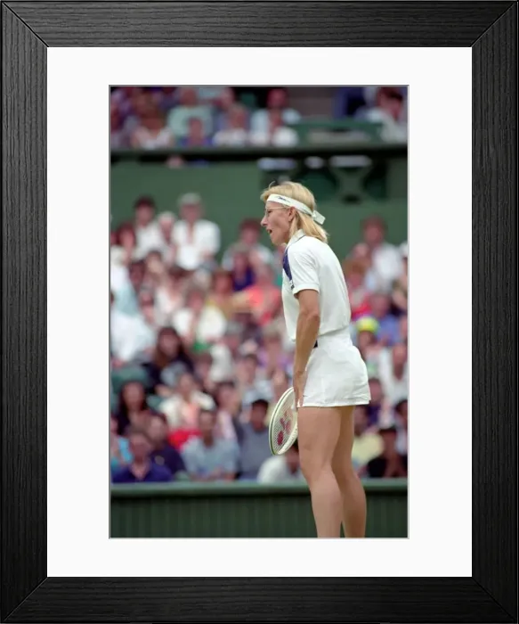 Framed Print : Wimbledon Tennis. J. Capriati v. Navratilova. July 1991 91-4197-202