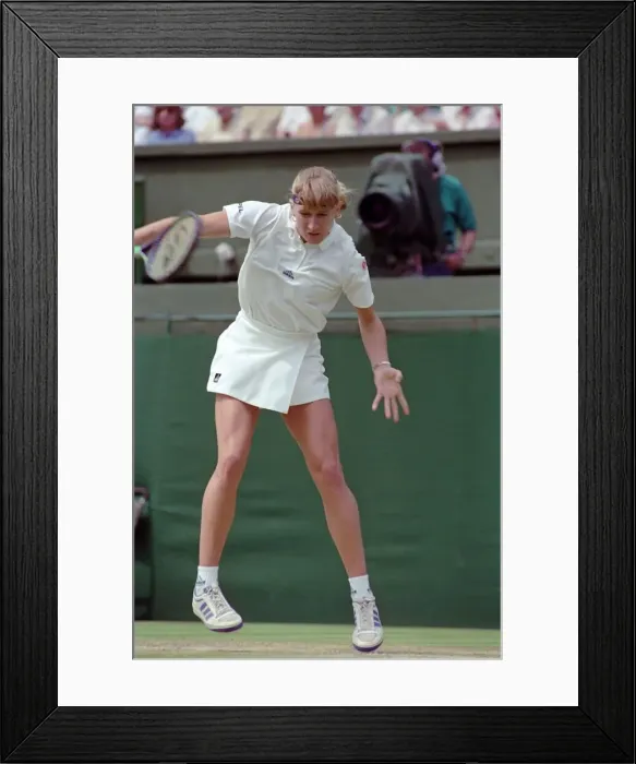 Framed Print : Wimbledon Tennis. Zina Garrison v. Steffi Graf. July 1991 91-4197-193 Framed Print : Wimbledon Tennis. Zina Garrison v. Steffi Graf. July 1991 91-4197-193