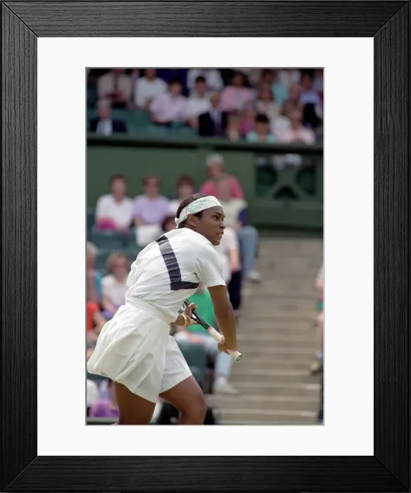 Framed Print : Wimbledon Tennis. Zina Garrison v. Steffi Graf. July 1991 91-4197-190 Framed Print : Wimbledon Tennis. Zina Garrison v. Steffi Graf. July 1991 91-4197-190