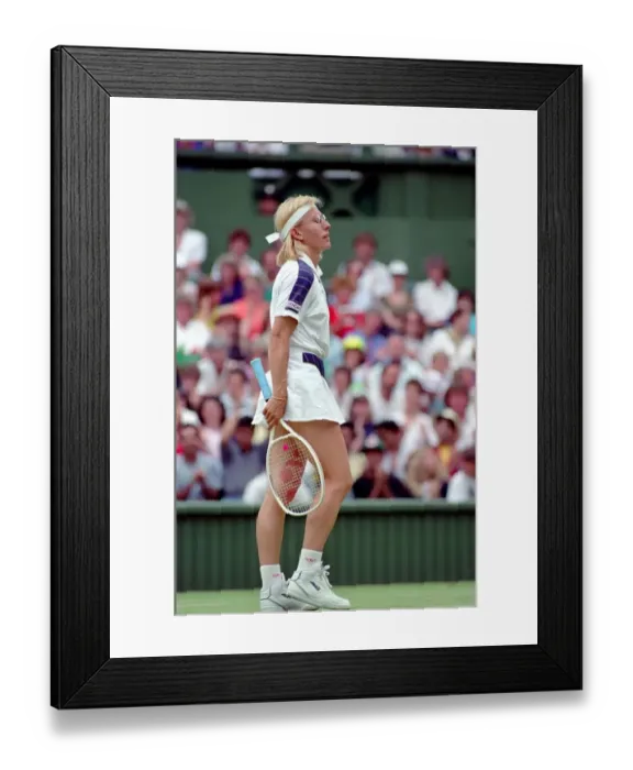 Framed Print : Wimbledon Tennis. J. Capriati v. Navratilova. July 1991 91-4197-199