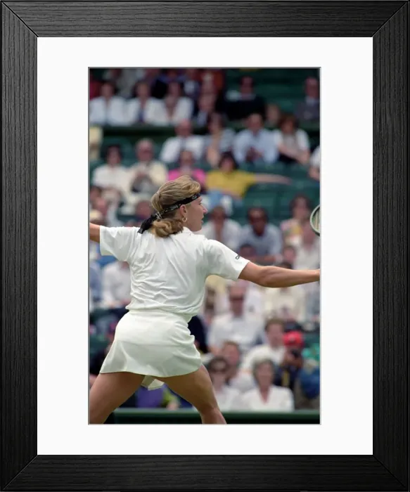 Framed Print : Wimbledon Tennis. Zina Garrison v. Steffi Graf. July 1991 91-4197-175 Framed Print : Wimbledon Tennis. Zina Garrison v. Steffi Graf. July 1991 91-4197-175