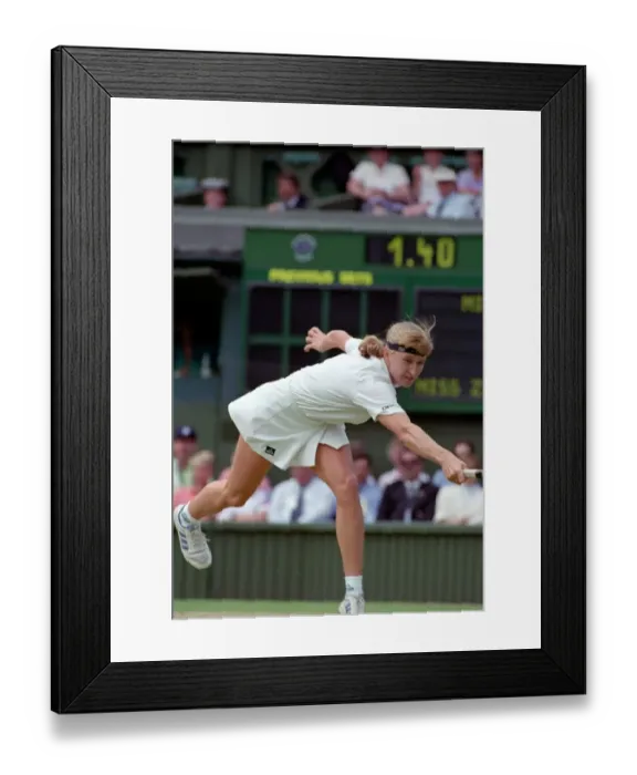 Framed Print : Wimbledon Tennis. Zina Garrison v. Steffi Graf. July 1991 91-4197-171 Framed Print : Wimbledon Tennis. Zina Garrison v. Steffi Graf. July 1991 91-4197-171