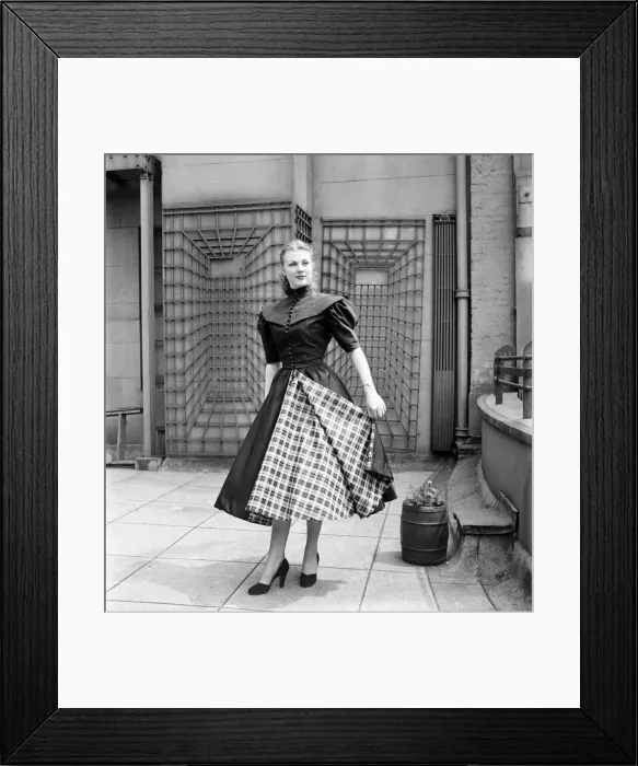 Framed Print : Young model at fashion front night'show. June 1952 C3056-001 Framed Print : Young model at fashion front night'show. June 1952 C3056-001