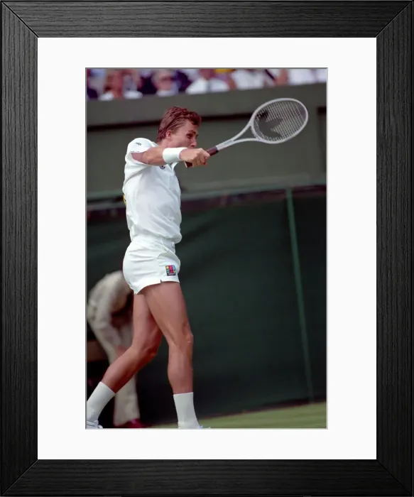 Framed Print : Tennis. Ivan Lendl. At Wimbledon. June 1989 89-3823-014