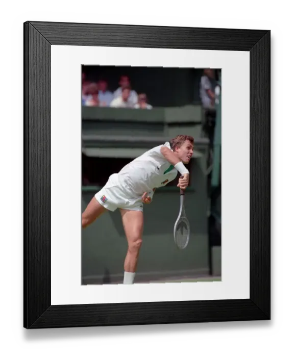 Framed Print : Tennis. Monica Seles. At Wimbledon. June 1989 89-3823-015 Framed Print : Tennis. Monica Seles. At Wimbledon. June 1989 89-3823-015