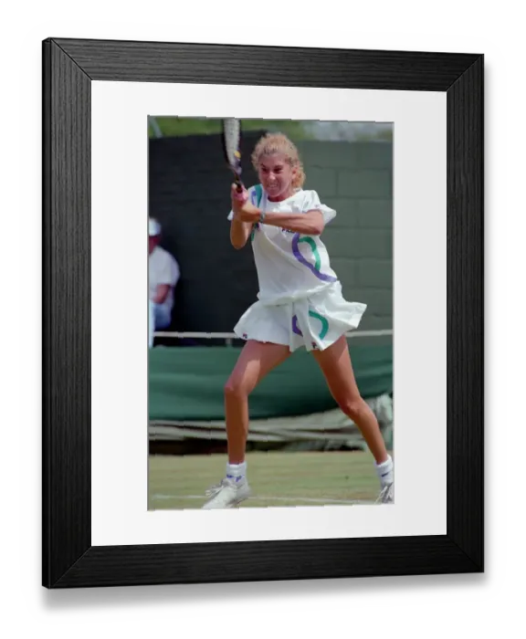 Framed Print : Tennis. Monica Seles. At Wimbledon. June 1989 89-3823-039