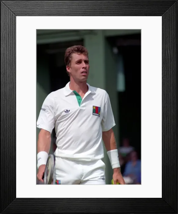 Framed Print : Tennis. Ivan Lendl. Wimbledon. June 1989 89-3823-005 Framed Print : Tennis. Ivan Lendl. Wimbledon. June 1989 89-3823-005
