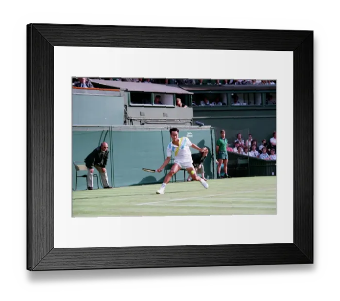 Framed Print : All England Lawn Tennis Championships at Wimbledon Michael Chang in action during